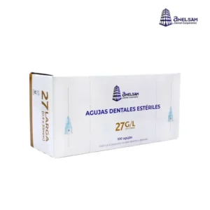 Agujas Dentales 27G Largas (0.4 x 35mm) - Caja con 100