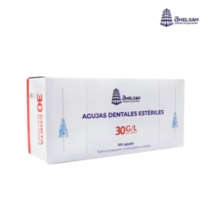 Agujas Dentales Estériles 30G Cortas (0.3 x 25mm) - Caja con 100