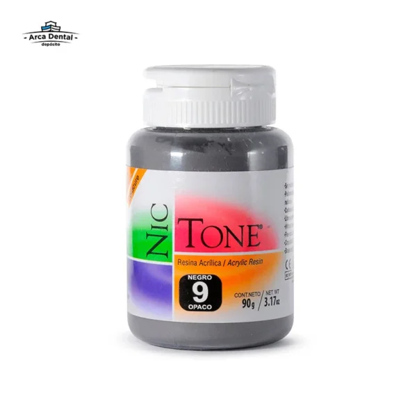 Acrílico Rápido Nic Tone Ortodoncia Polvo 90g - Tono #09