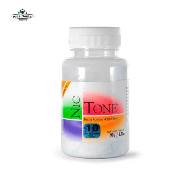Acrílico Rápido Nic Tone Ortodoncia Polvo 90g - Tono #10 D