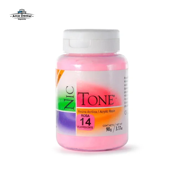 Acrílico Rápido Nic Tone Ortodoncia Polvo 90g - Tono #14