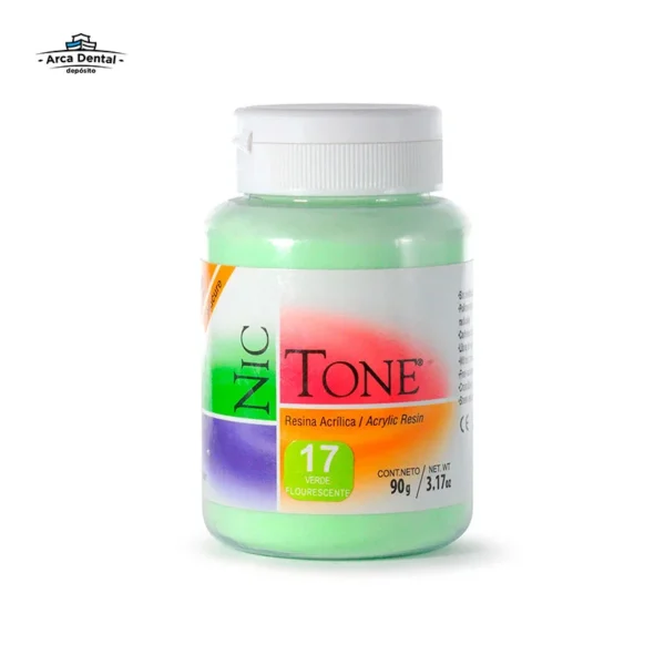Acrílico Rápido Nic Tone Ortodoncia Polvo 90g - Tono #17
