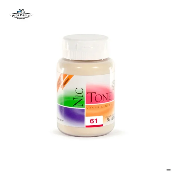 Acrílico Nic Tone Rápido Polvo 90g - Tono 61 (Dientes)