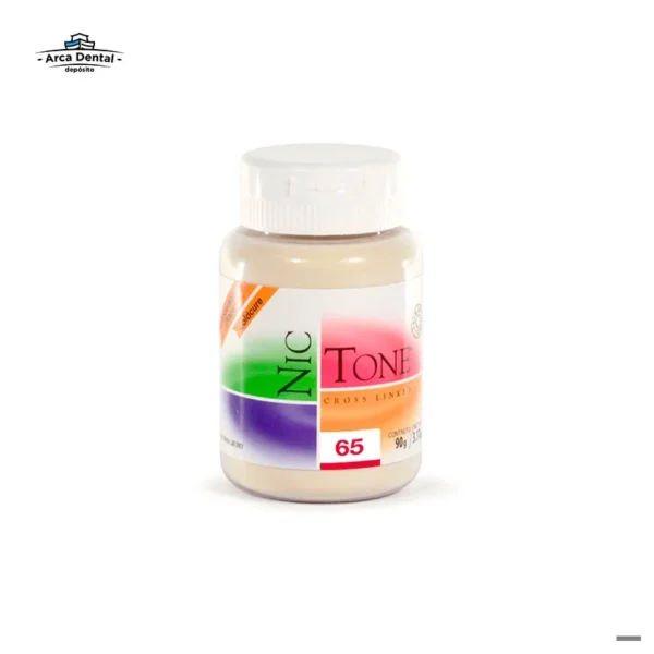 Acrílico Nic Tone Rápido Polvo 90g - Tono 65 (Dientes)