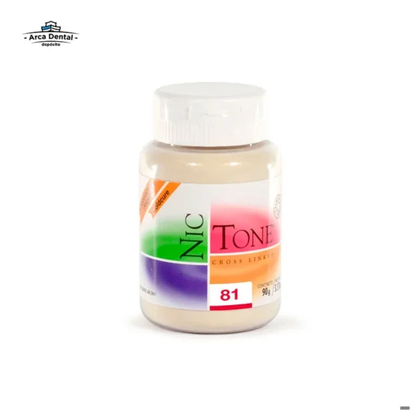 Acrílico Nic Tone Rápido Polvo 90g - Tono 81 (Dientes)