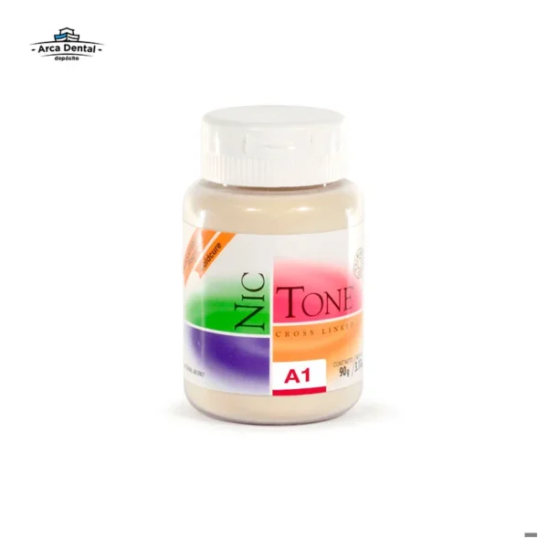 Acrílico Nic Tone Rápido Polvo 90g - Tono A1 (Dientes)