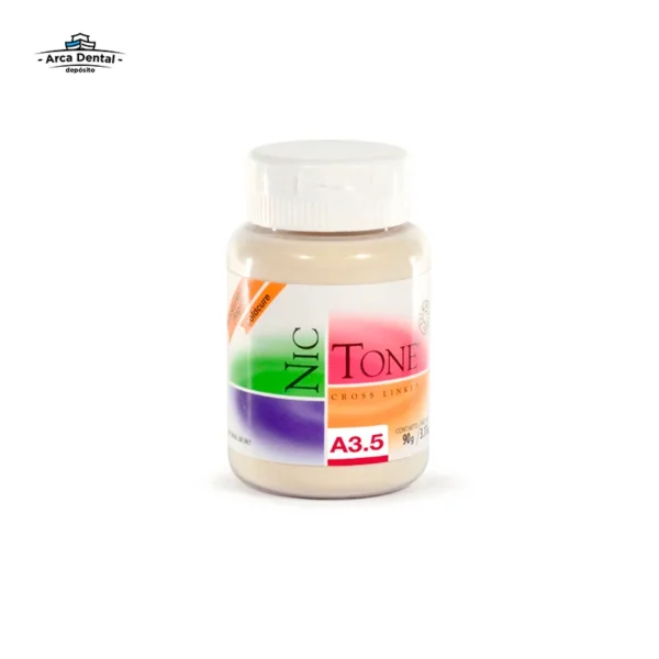 Acrílico Nic Tone Rápido Polvo 90g - Tono A3.5 (Dientes)