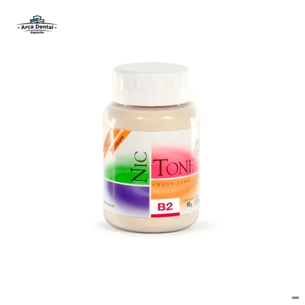 Acrílico Nic Tone Rápido Polvo 90g - Tono B2 (Dientes)