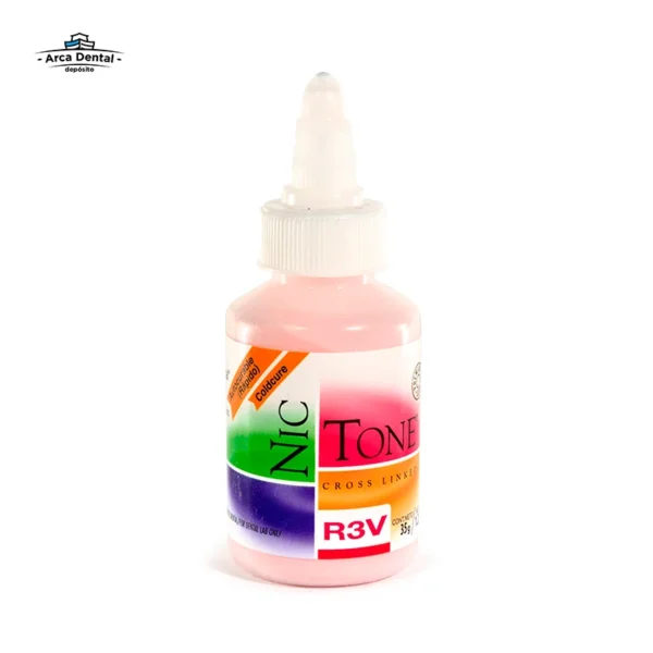 Acrílico Nic Tone Rápido Polvo 35g - Tono R3V (Rosa Veteado)