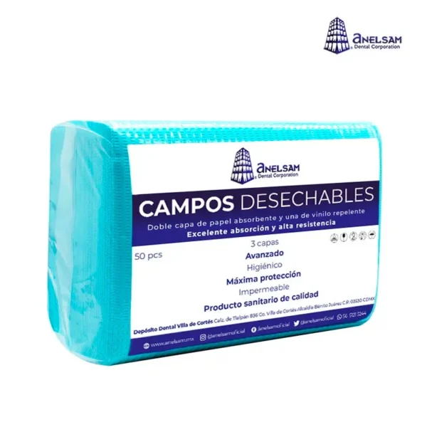 Baberos Desechables (Campos) - Bolsa con 50 Piezas