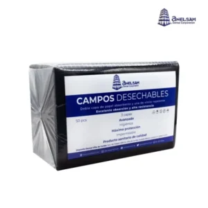 Baberos Desechables (Campos) Color Negro - Bolsa con 50 Piezas