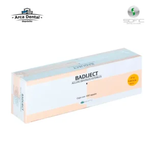 Agujas Dentales Badiject 27G Largas (0.4 x 35mm) - Caja con 100