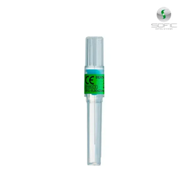 Aguja Dental Badiject 30G Corta (0.3 x 21mm/25mm) - 1 Pieza