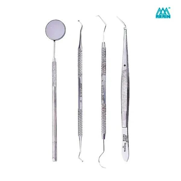 Kit de Diagnóstico Dental Básico 1x4 - Acero Inoxidable