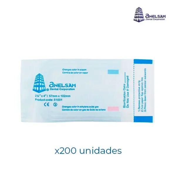 Bolsas para Esterilizar Autosellables 2 1/4 x 4 Pulgadas - Caja con 200 piezas