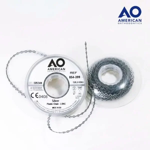 Cadeneta Elástica Long Plata - 1 Centimetro