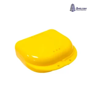 Estuche para Retenedores y Guardas de Plástico Amarillo - Sin Cordón