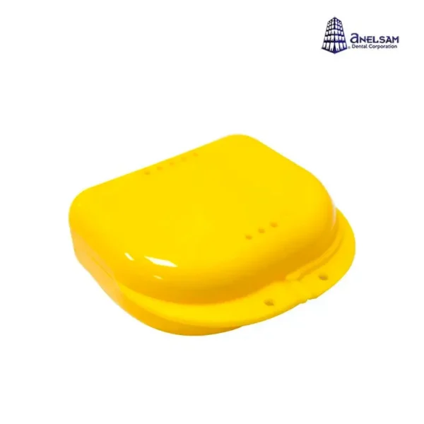 Estuche para Retenedores y Guardas de Plástico Amarillo - Sin Cordón