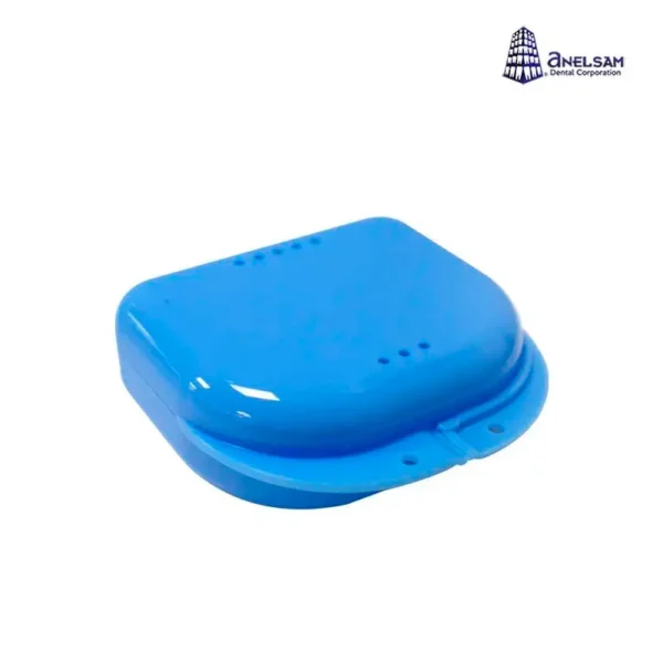 Estuche para Retenedores y Guardas de Plástico Azul - Sin Cordón