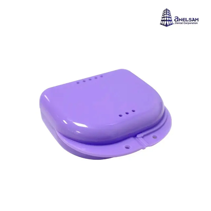 Estuche para Retenedores y Guardas de Plástico Morado - Sin Cordón Estuche para Retenedores y Guardas de Plástico Morado - Sin Cordón - Imagen 1