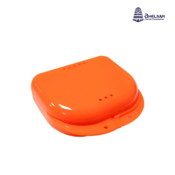 Estuche para Retenedores y Guardas de Plástico Naranja - Sin Cordón