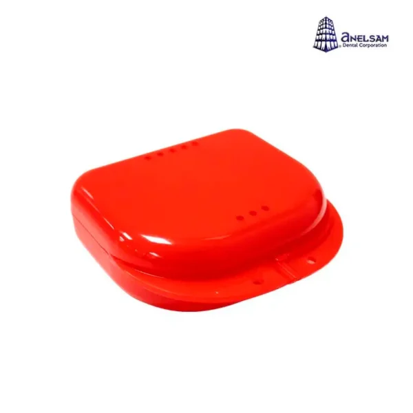 Estuche para Retenedores y Guardas de Plástico Roja - Sin Cordón