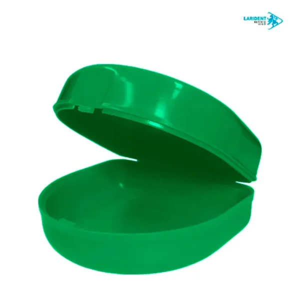 Estuche para Retenedores y Guardas de Plástico Verde - Sin Cordón