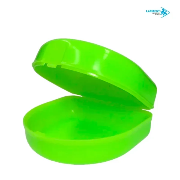 Estuche para Retenedores y Guardas de Plástico Verde Limón - Sin Cordón