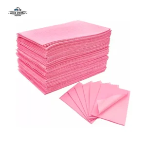 Baberos Desechables (Campos) Color Rosa - Bolsa con 50 Piezas