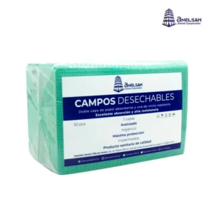 Baberos Desechables (Campos) Verde – Bolsa con 50 Piezas