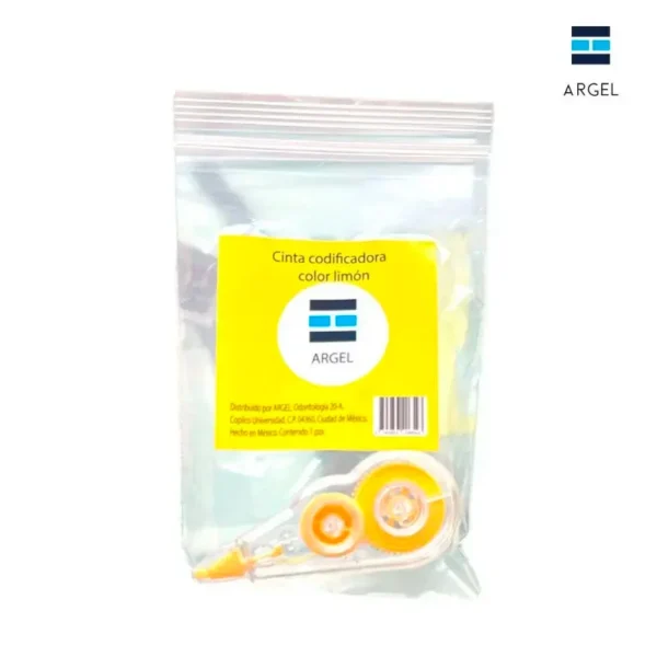 Cinta Codificadora para Identificación de Instrumental Color Limón - 1 Rollo