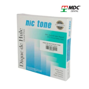 Dique de Goma Azul 5×5 Nictone Mediano – Caja con 36 Piezas