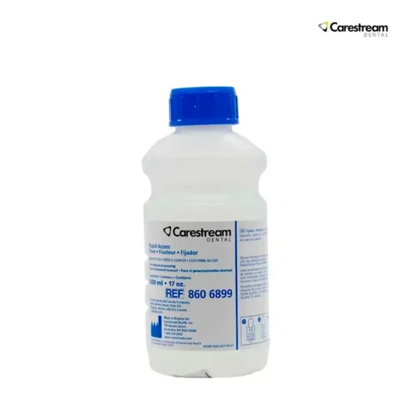 Fijador Carestream para Radiografía Dental – Botella de 500 ml (Calidad Kodak)