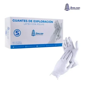 Guantes de Látex Chico con 100 Piezas Anelsam – Protección Clínica
