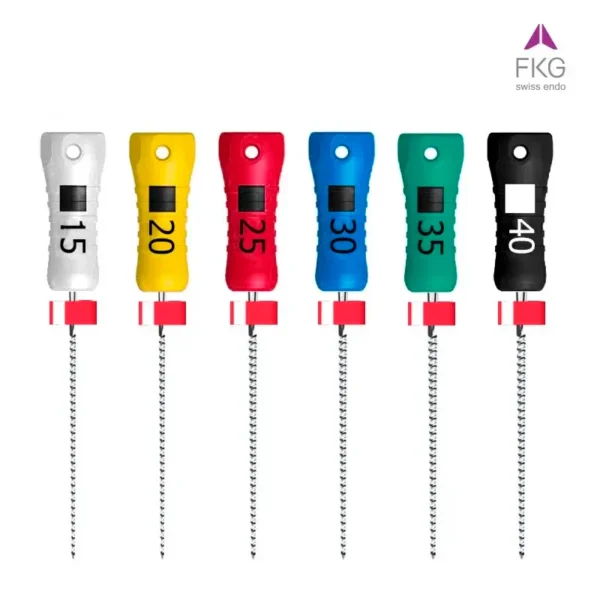 Juego de Limas K FKG #15-40 – Serie 1 de 21mm (Acero Inoxidable)