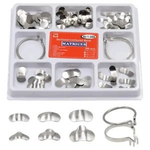 Kit Banda Matriz Dental Contorneada con 2 Anillos