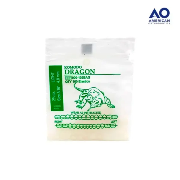 Ligas Intraorales 2.5oz 3/16 Dragon – Elásticos Intermaxilares de Ortodoncia