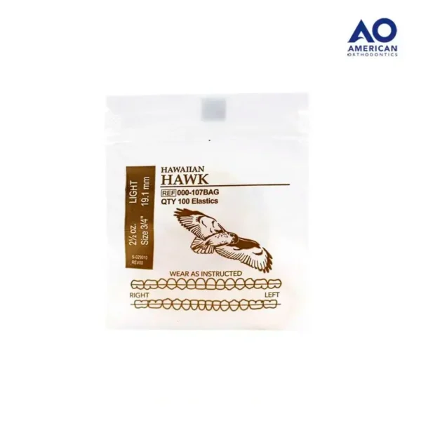 Ligas Intraorales 2.5oz 3/4 Hawk – Elásticos Intermaxilares de Ortodoncia