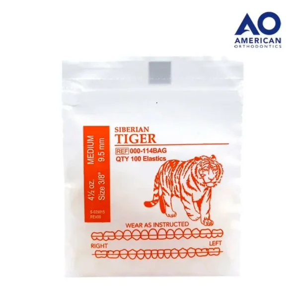 Ligas Intraorales 4.5oz 3/8 Tigre – Elásticos Intermaxilares de Ortodoncia