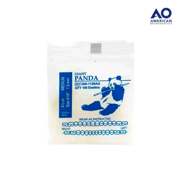 Ligas Intraorales 4.5oz 5/16 Panda – Elásticos Intermaxilares de Ortodoncia