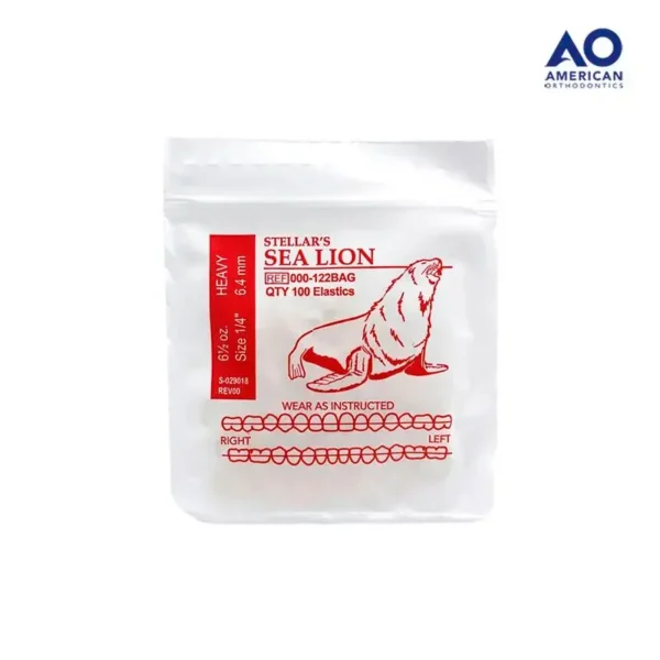 Ligas Intraorales 6.5oz 1/4 Sea León – Elásticos Alta Fuerza Ortodoncia