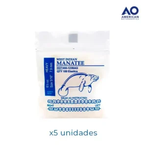 Ligas Intraorales 6.5oz 5/16 Manatee – Elásticos Alta Fuerza Ortodoncia