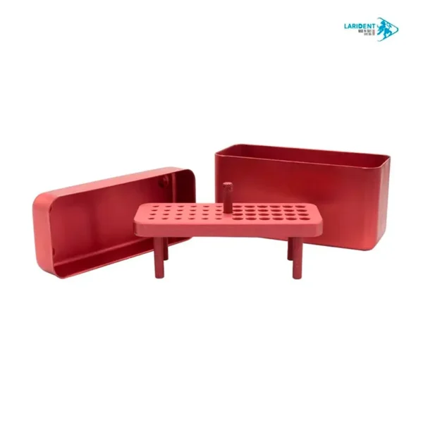 Mini Endo Stand Metálico Larident – Organizador de Limas Autoclavable (Hecho en Italia)