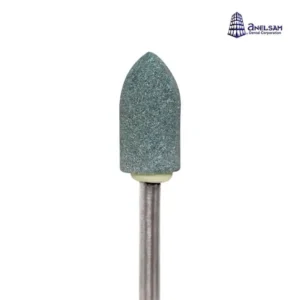 Piedra Montada Verde Flama G-17 Anelsam — Fresa de Acabado para Laboratorio Dental