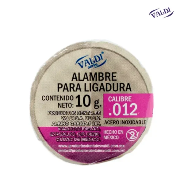 Rollo Ligadura Metálica No. 12 10 g Ortodoncia