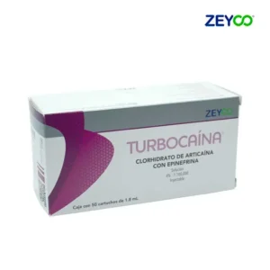 Turbocaína Articaína 4% con Epinefrina – Cartuchos de Vidrio