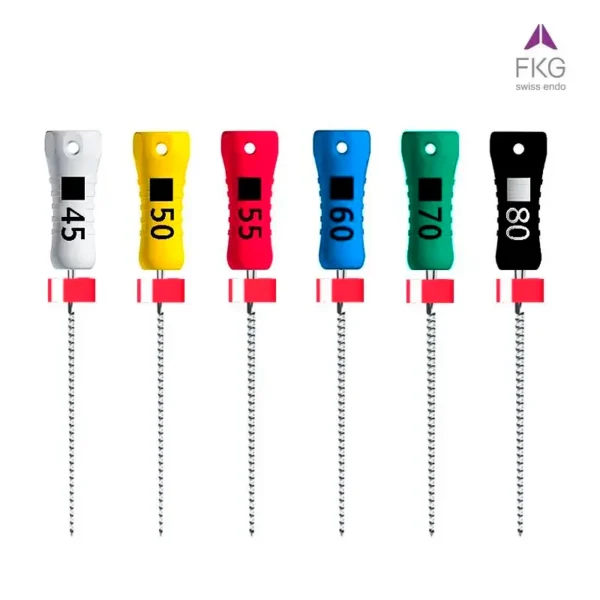 Juego de Limas K FKG #45-80 – Serie 2 de 21mm (Acero Inoxidable)