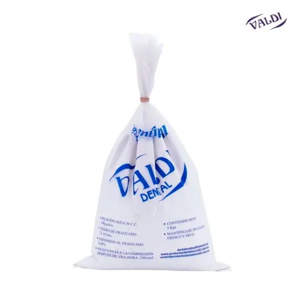 Yeso Blanca Nieves con 5 Kilos — Yeso de Modelos para Laboratorio Dental