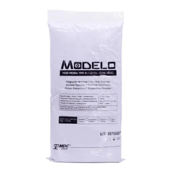 Yeso Piedra Normal Azul Tipo 3 — Yeso de Laboratorio para Modelos Dentales