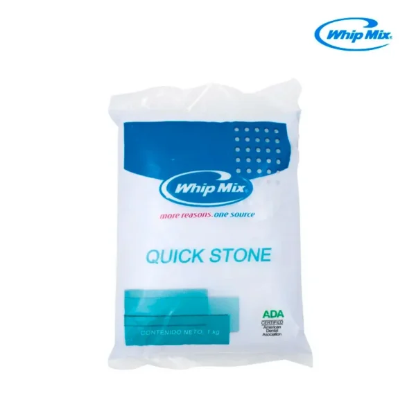 Yeso Quickstone Tipo 3 Azul de 1 kg — Yeso de Piedra para Laboratorio Dental